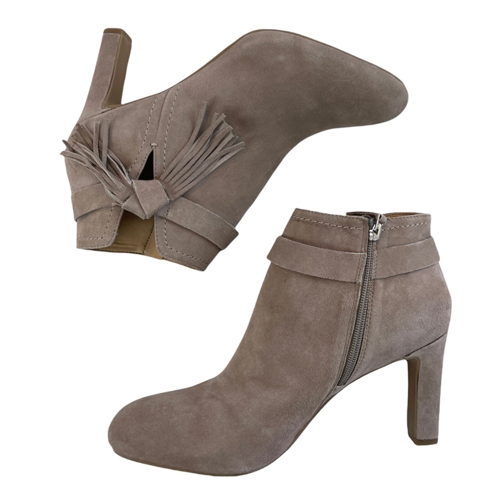 Franco Sarto Harrah Suede Tassel Ankle Boots Size 11M - Picture 4 of 15